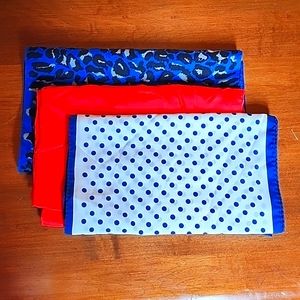 ⚡️5 For $10⚡️Retro scarf lot leopard print, polka dots, red